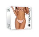 BARELY BARE DOUBLE STRAP OPEN PANTY PEACH O/S-4