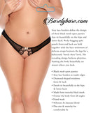 BARELY BARE LACE EDGE OPEN BACK PANTY Q/S-5