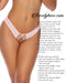 BARELY BARE LACE EDGE OPEN PANTY PEACH O/S-3