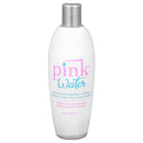 Pink Water personal lubricant bottle for women, 8 fl oz, water-based formula for natural moisture.