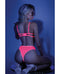 Fantasy Lingerie Glow Sweet Escape Open Cups Bra Set Neon Pink L/XL from Fantasy Lingerie at $29.99
