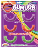 Gum Job Oral Sex Candy Teeth Covers 6 Pack featuring Cherry Pie, Succulent Strawberry, and Wild Watermelon flavors.