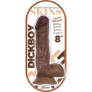 Dicky Skins 8-Inch Caramel Realistic Dildo with Suction Base in Packaging