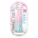 Cotton Candy Sweet Tooth 6.7 Inches Silicone Dildo in colorful packaging by Hott Products