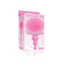 Pink Cottontails Bunny Tail Butt Plug with Beaded Design in Original Packaging