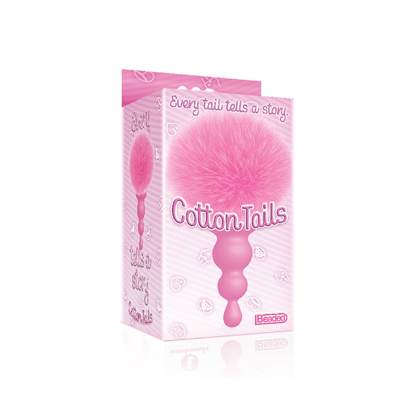 Icon Brands The Nines Cottontails Bunny Tail Butt Plug Beaded Pink at $8.99