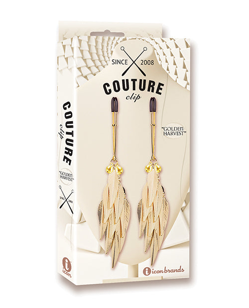 COUTURE CLIPS PEACOCK PLUME LUXURY NIPPLE CLAMPS-0