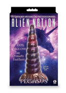 Alien Nation Pegasus Unicorn Horn Dildo - Shimmering Silicone Fantasy Pleasure Packaging