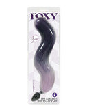 FOXY TAIL SILICONE BUTT PLUG PURPLE-0
