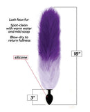 FOXY TAIL SILICONE BUTT PLUG PURPLE-1