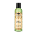 Kama Sutra Naturals Sensual Massage Oil Vanilla Sandalwood 2 fl oz bottle displayed against white background.
