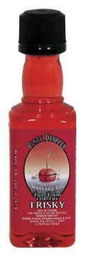Love Lickers Panty Dropper Massage Oil 1.76 oz bottle with cherry design label for warming, fruity massage experience in Fuzzy Navel flavor.