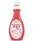Emotion Lotion Strawberry 100ML bottle, original flavored warming massage lotion enhancing passion and intimacy.