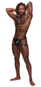 Male Power Lingerie Scorpio Leather Shorts Black O/S from Male Power Underwear at $34.99