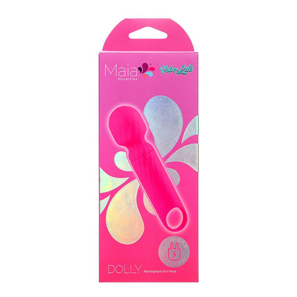 DOLLY PINK SILICONE MINI WAND RECHARGEABLE-0