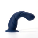 MARIN 8 IN POSABLE SILICONE DONG BLUE-1