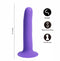 MARIN 8 IN POSABLE SILICONE DONG PURPLE-2