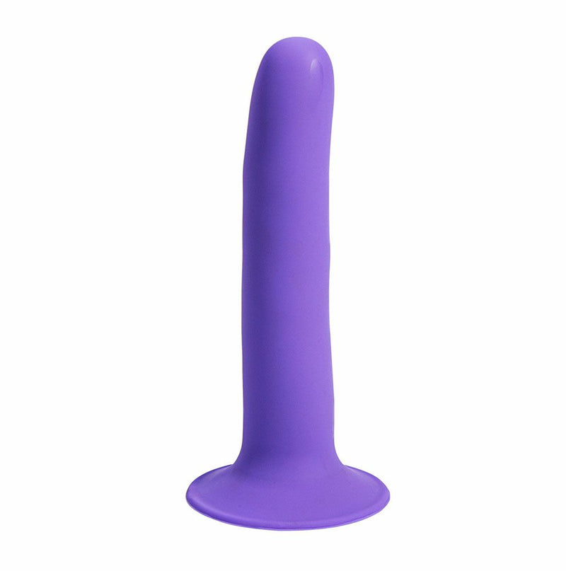 MARIN 8 IN POSABLE SILICONE DONG PURPLE-0