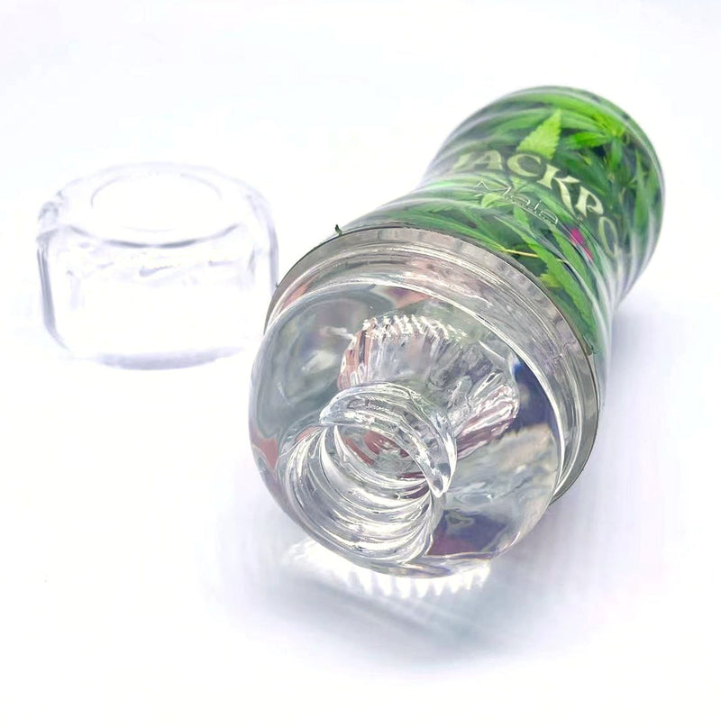 Maia Toys Jackpot Cannabis Aircraft Cup Style Male Masturbator with Crystal Clear Stroker 6 Pieces Display at $119.99