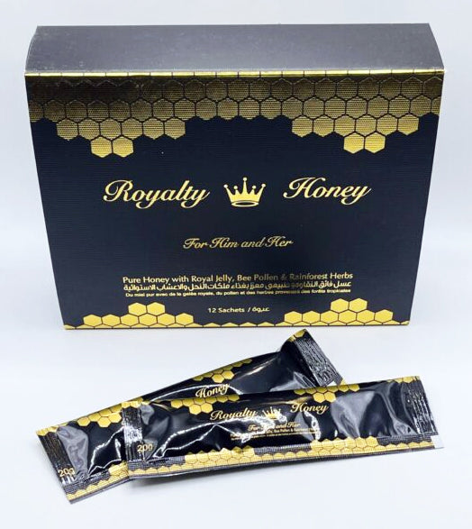 Royalty Honey for Him and Her 12-Piece Display | Enhance Intimacy and Boost Performance