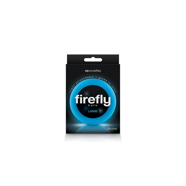NS Novelties Firefly Halo Large Cock Ring Blue at $4.99