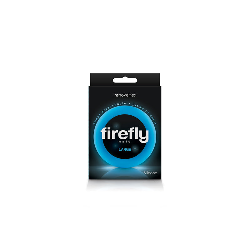 NS Novelties Firefly Halo Large Cock Ring Blue at $4.99