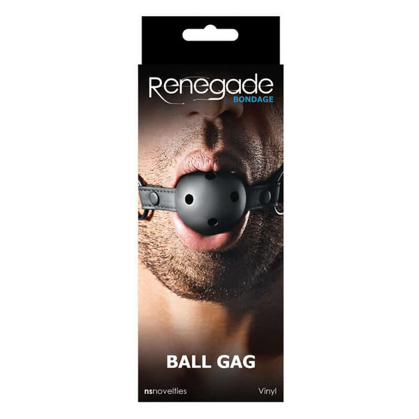 NS Novelties Renegade Bondage Ball Gag Black at $9.99