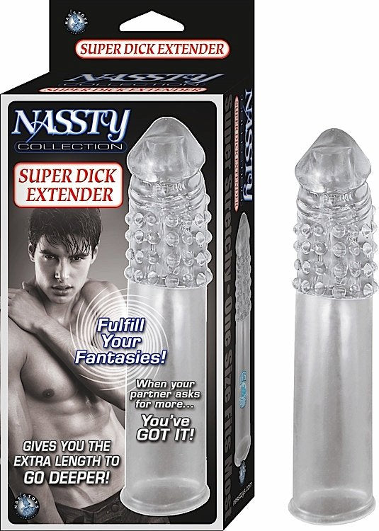 NASSTY COLLECTION SUPER DICK EXTENDER CLEAR-0
