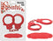 Nasstoys SINFUL METAL CUFFS W/LOVE ROPE RED at $16.99