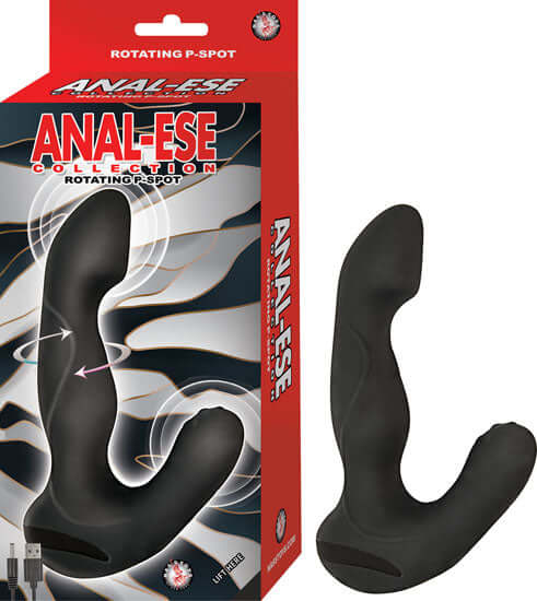 Nasstoys Anal Ese Collection Rotating P-Spot Vibe Black at $54.99