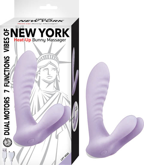 Nasstoys VIBES OF NEW YORK HEAT-UP BUNNY MASSAGER LAVENDER at $61.99