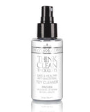 Think Clean Thoughts Toy Cleaner 2 Oz - Anti-Bacterial Spray Proven to Kill 99.9% of Germs - Safe for Delicate Tissue