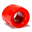 Bullballs 2 Silicone Ballstretcher by Oxballs in red for intense pleasure and comfort, made from pure platinum cure silicone.