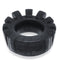 OXBALLS Cock Lug Lugged Cock Ring Black from Oxballs at $29.99