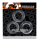 Oxballs Willy Rings 3 Pack Stretchy Durable Cock Rings Packaging