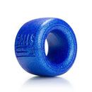 Balls-T Small Ball Stretcher Atomic Jock from Oxballs in blue silicone with optimal grip and stretch for comfortable ball stretching.
