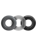 OXBALLS Hunky Junk HUJ C-Rings 3 Pack Tar/Multi-Color Cock Rings from Oxballs at $13.99