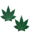Pastease Green Weed Nipple Pasties by Pastease at $8.99
