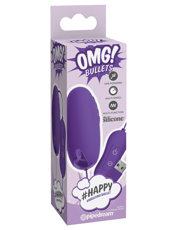 Pipedream Products OMG! Bullets #Happy Vibrating Bullet Purple at $15.99