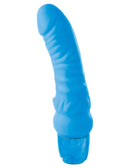 Classix Mr. Right Vibrator Blue with a curved shaft and multi-speed vibrations for deeply satisfying pleasures by Pipedreams