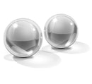 Hand-blown glass Ben Wa balls No.42 made of borosilicate glass for intimate well-being and muscle control.