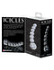 Pipedream Products Icicles # 66 Hand Blown Glass Clear Beaded Massager at $23.99