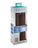 Fantasy X-Tensions Elite 9-Inch Sleeve with 3-Inch Plug in Sensual Brown Packaging by Pipedream Products