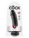Pipedream Products King Cock 8 inches Cock Black Real Deal RD at $34.99