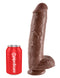 Pipedream Products King Cock 11 inches with Balls Brown Dildo Real Deal RD * at $59.99