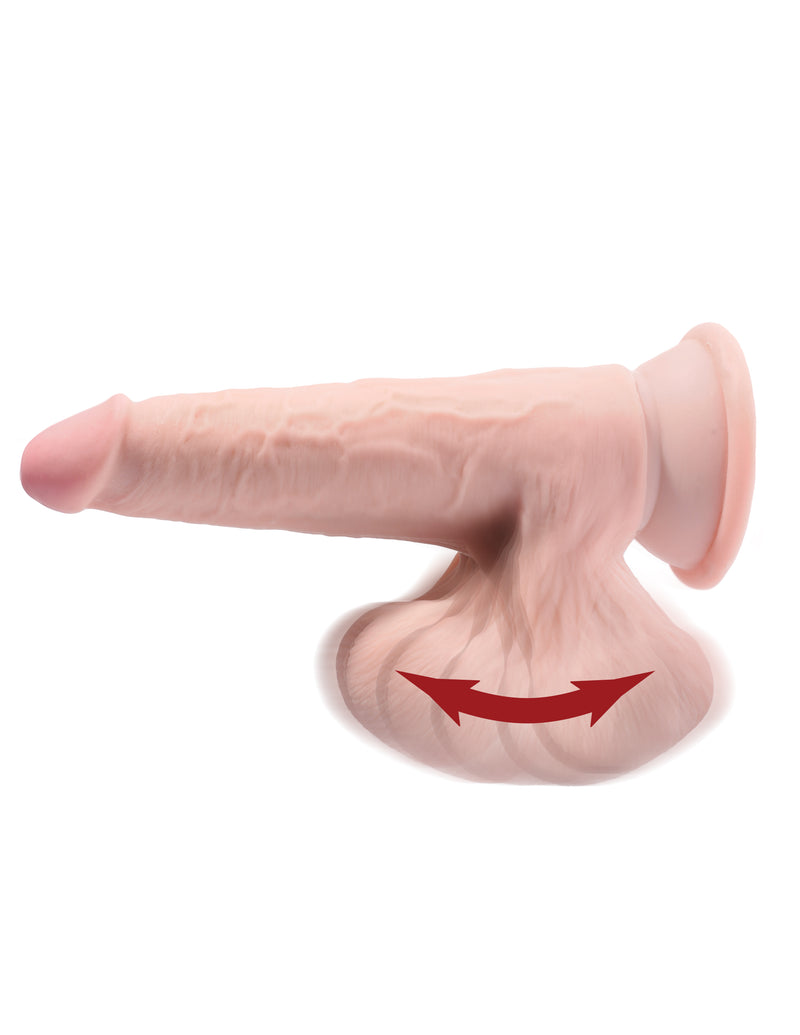 Pipedream Products King Cock Triple Density Plus 9 inches Cock with Swinging Balls at $89.99