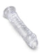 King Cock Clear 8-Inch Realistic Dildo - Transparent, Suction Cup Base, Harness Compatible