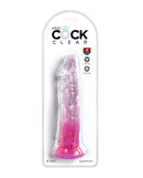 King Cock Clear Dildo 8 Inches Pink in packaging from Pipedream Products