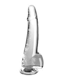 King Cock Clear 10-inch realistic translucent dildo with balls from Pipedream Products, designed for ultimate pleasure and easy cleanup.