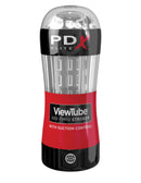PDX Elite ViewTube See Thru Stroker with visual stimulation and suction control by Pipedream Products.